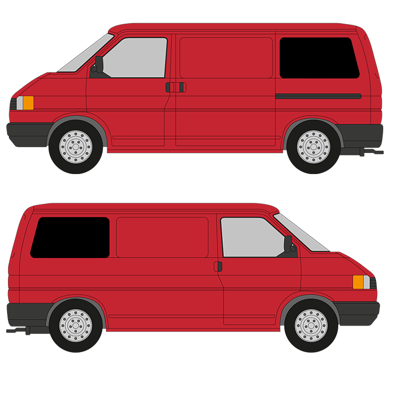 VW T4 Rear Window - Pair - SWB | Camper Glass