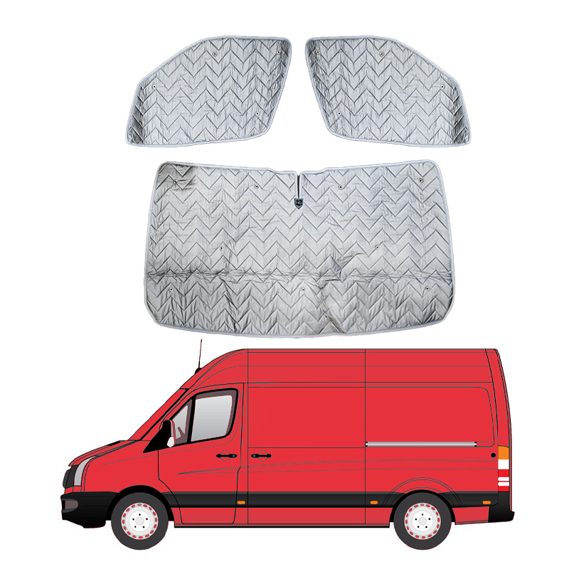 thumbnail image 2 of Smoke Black In-Channel Window Visors For Mercedes Sprinter 2500/3500 (2006-2018) – 2-Piece Rain Guard Set By SDZ 2 of 5