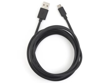 Scanstrut - USB A to Micro USB Data Cable / Fast Charging Lead - 2m Black (CBL-MU-2000)