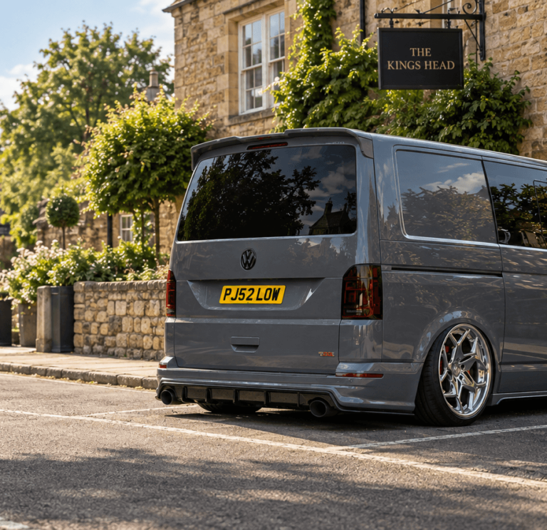 Installed fixed campervan window