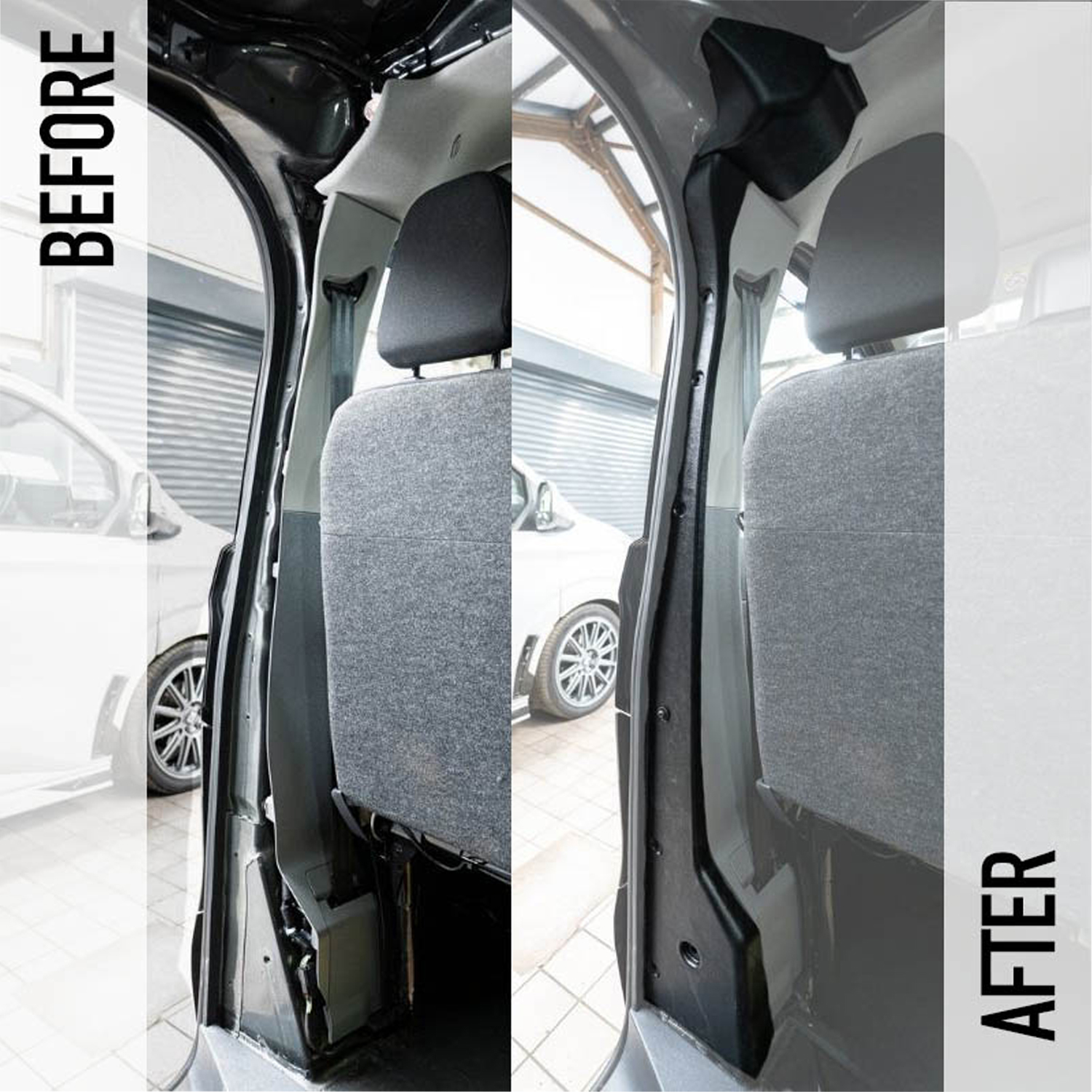 B-Pillar Trims for Bulk Head Removal - VW Transporter T7 & Ford Transit Custom (2024 – onwards) - Image 2